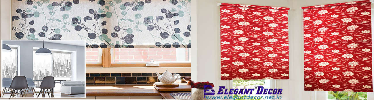 Custom printed blackout roller blinds for bedroom light control